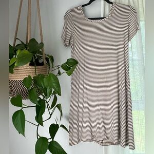 Mid-Length Striped Dress